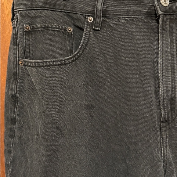 Women's Black Wide-Leg Jeans - Picture 3 of 9